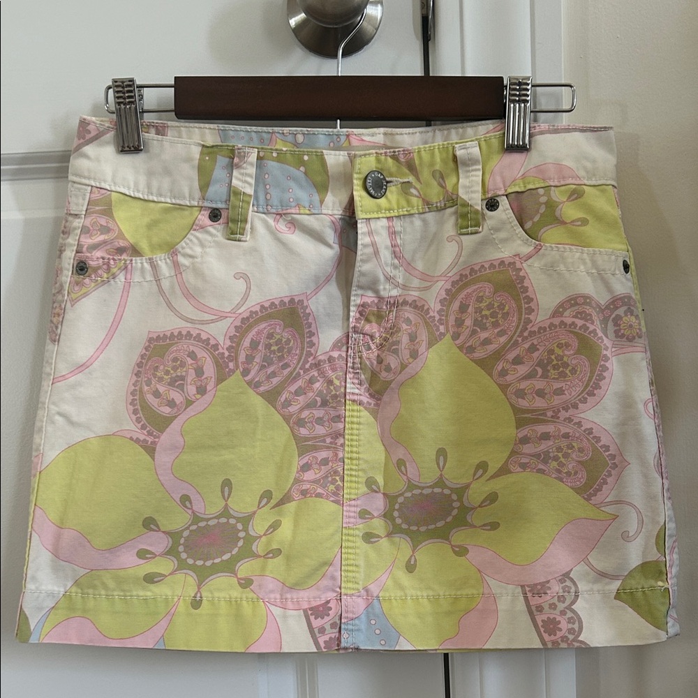 GAP Floral Mini Skirt - Pink and Green
